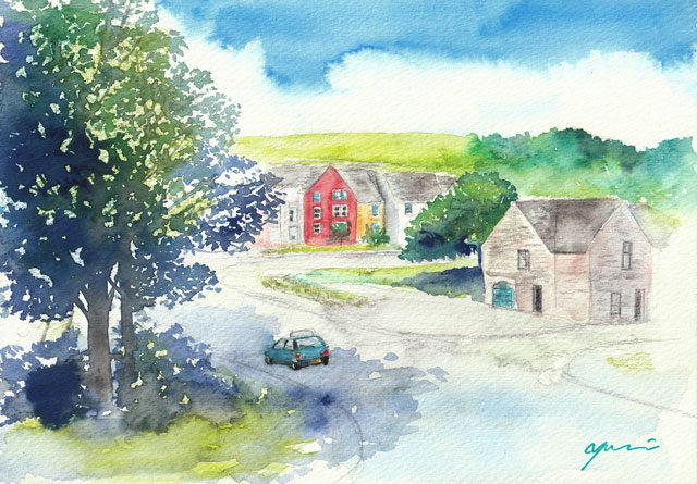 6月水彩色鉛筆 風景画コース「スコットランドへ」
