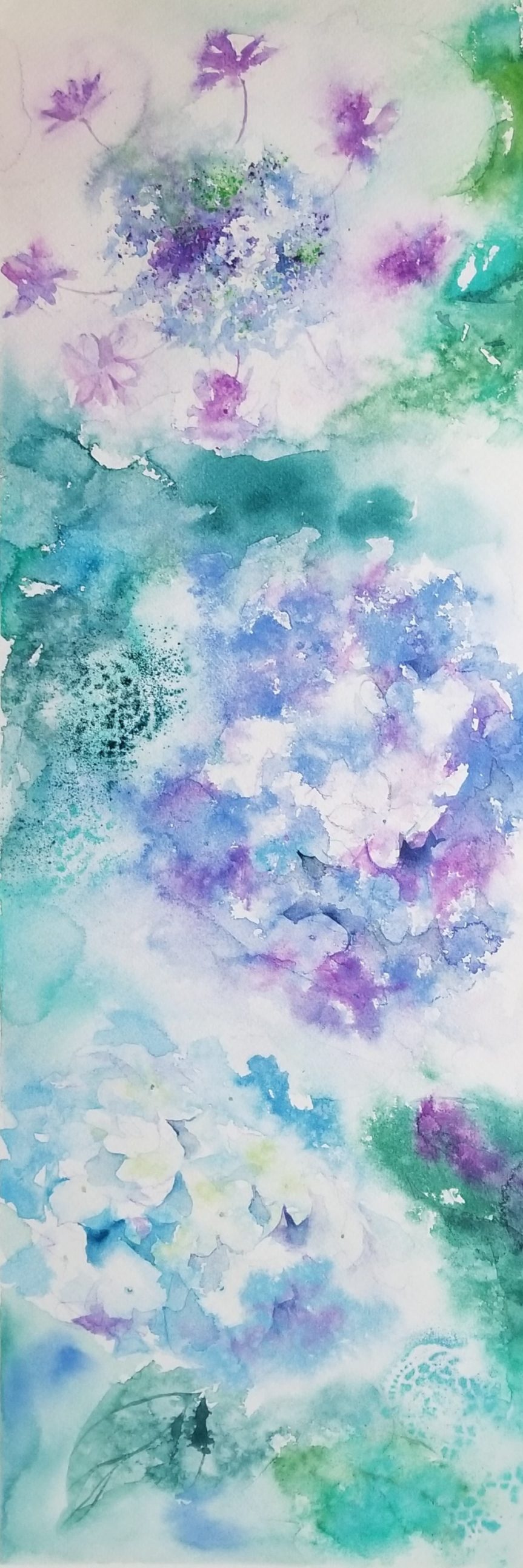 7月水彩色えんぴつ教室　「花を描く」